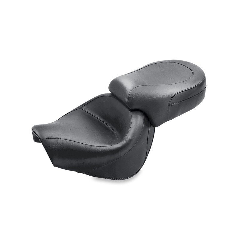 Mustang Motorcycle Mustang 2007-2017 Yamaha V-Star 1300, 1300 Tourer Wide Touring 2PC Seat - Black - 76563