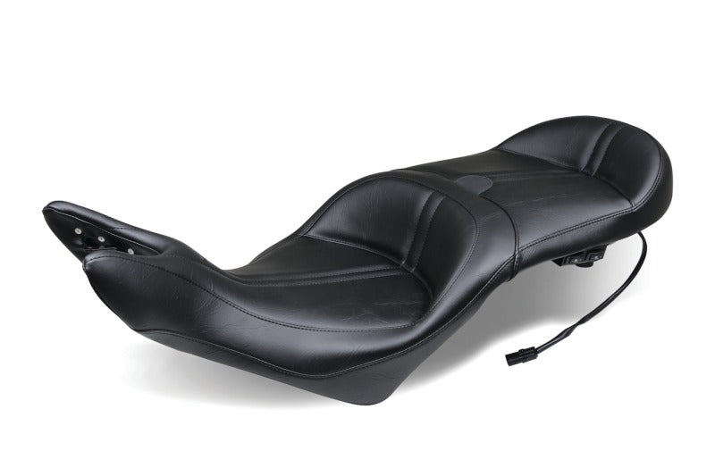 Mustang Motorcycle Mustang 2008-2017 Victory Vision Standard Touring 1PC Seat w/Driver Backrest - Black - 79723