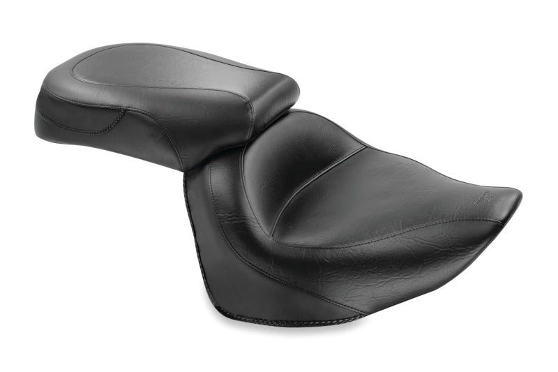 Mustang Motorcycle Mustang 2008-2017 Yamaha Raider Wide Touring 2PC Seat - Black - 76261