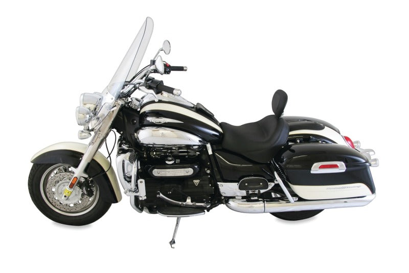 Mustang Motorcycle Mustang 2008-2018 Triumph Rocket III Touring Standard 2PC Seat w/Driver Backrest - Black - 79781