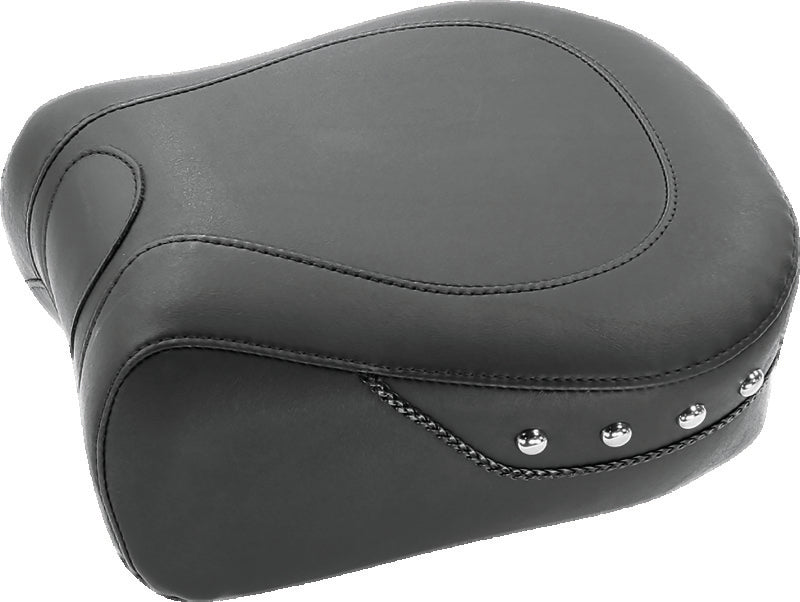 Mustang Motorcycle Mustang 2008-2021 Harley Electra Glide, Rd Glide, Rd King, Str Glide 1PC Seat w/Diamond Stitch - Black - 76981