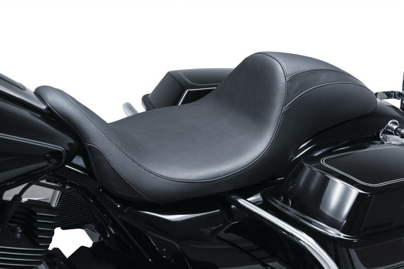 Mustang Motorcycle Mustang 2008-2021 Harley Electra Glide, Rd Glide, Rd King, Str Glide Hightail Fastback 1PC Seat - Black - 75644