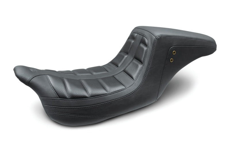 Mustang Motorcycle Mustang 2008-2021 Harley Electra Glide,Rd Glide,Rd King, Str Glide Squareback 1PC Seat - Black - 75239
