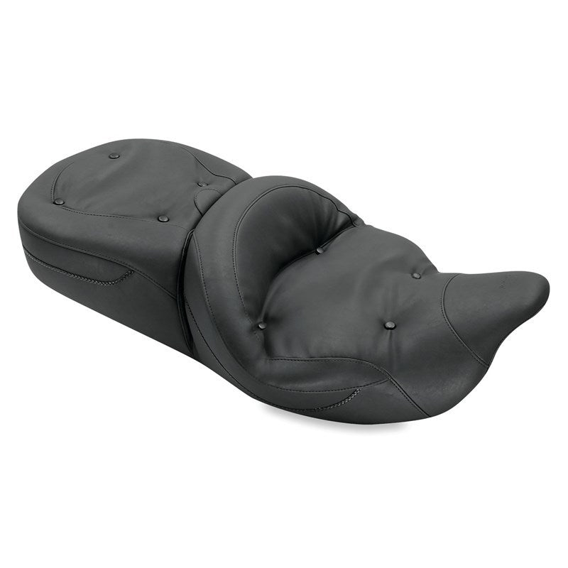 Mustang Motorcycle Mustang 2008-2021 Harley Electra Glide, Rd Glide, Rd King, Str Glide Touring 1PC Seat Regal - Black - 79539