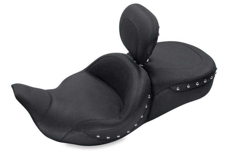 Mustang Motorcycle Mustang 2008-2021 Harley Electra Glide,Rd Glide,Rd King,Str Glide Touring 1PC Seat w/DBR -Black - 79579