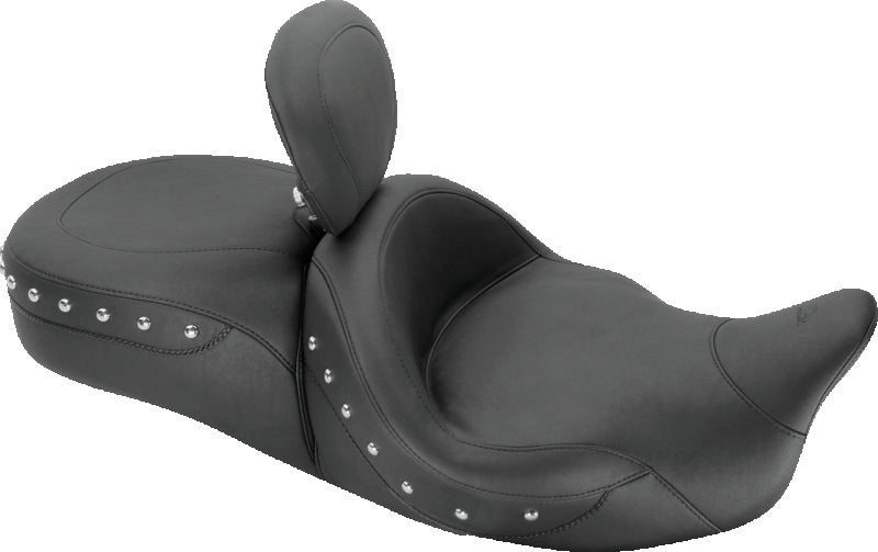 Mustang Motorcycle Mustang 2008-2021 Harley Electra Glide,Rd Glide,Rd King,Str Glide Touring Heated 1PC Seat Studs-Black - 79644