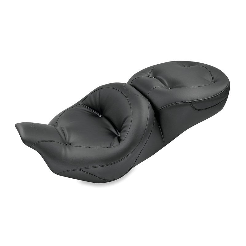 Mustang Motorcycle Mustang 2008-2021 Harley Electra Glide,Rd Glide Rd King,Street Glide Std Touring 1PC Seat Regal - Black - 76036