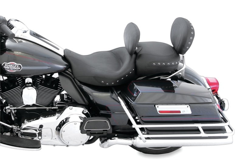 Mustang Motorcycle Mustang 2008-2021 Harley Electra Glide Standard Super Touring Recessed Passenger Seat - Black - 79112