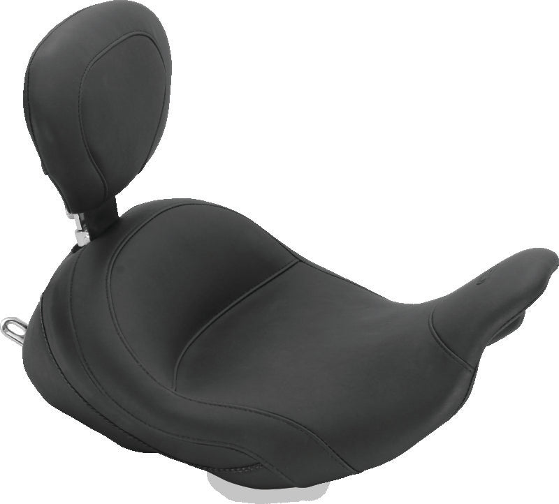 Mustang Motorcycle Mustang 2008-2021 Harley Electra Glide Std,Rd Glide,Rd King,Str Glide Lowdow Touring Solo Seat - Black - 79910