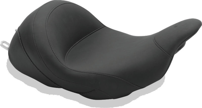 Mustang Motorcycle Mustang 2008-2021 Harley Electra Glide Std, Rd Glide, Rd King, Str Glide Lowdown Solo Seat - Black - 76078