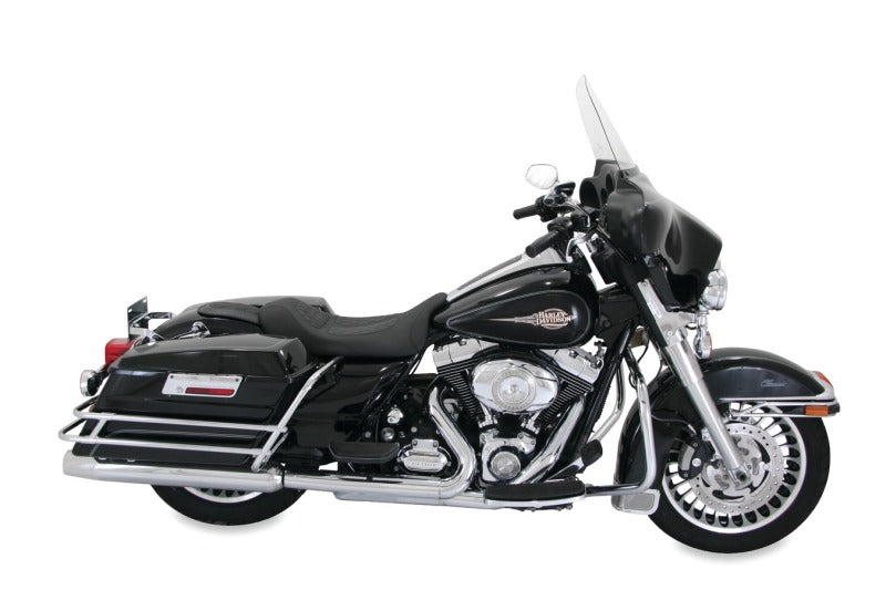 Mustang Motorcycle Mustang 2008-2021 Harley Electra Glide Std,Rd Glide,Rd King,Str Glide Solo Seat w/Diamond Stitch - Black - 76969