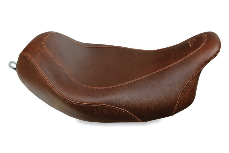 Mustang Motorcycle Mustang 2008-2021 Harley Electra Glide Std,Rd Glide,Rd King,Str Glide Tripper Solo Seat - Brown - 76720