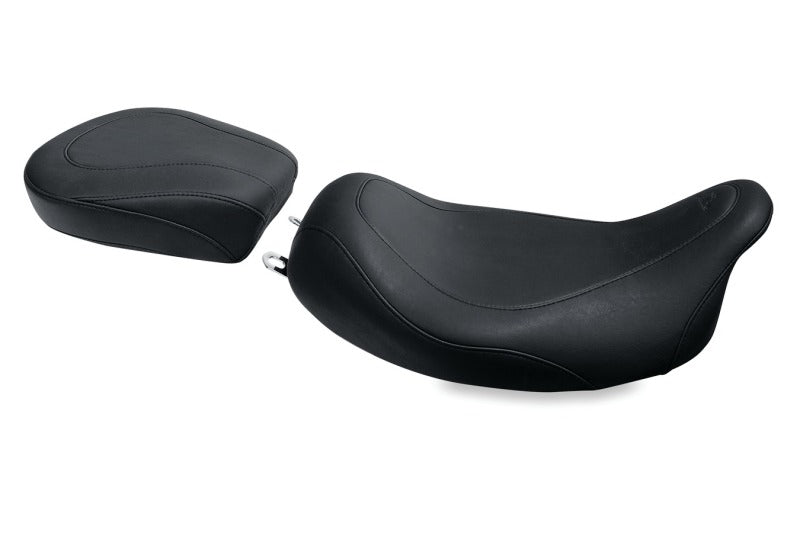 Mustang Motorcycle Mustang 2008-2021 Harley Electra Glide Std,Rd Glide,Rd King,Str Glide Tripper Solo Seat - Brown - 76734