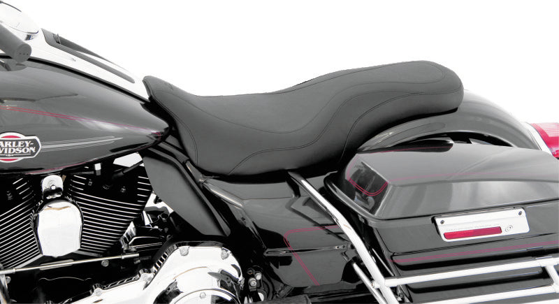 Mustang Motorcycle Mustang 2008-2021 Harley Electra Glide Std,Rd Glide,Rd King,Street Glide DayTripper 1PC Seat - Black - 76025