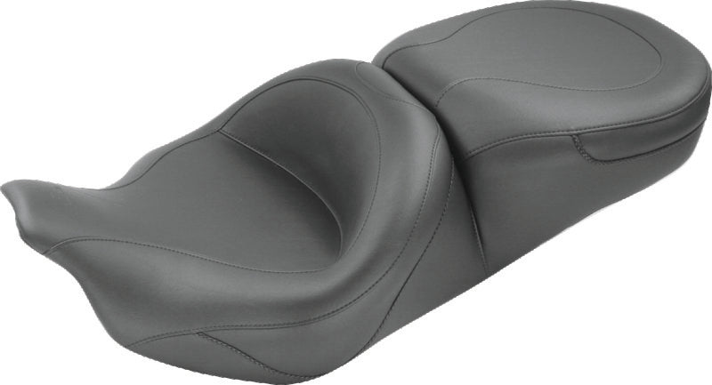 Mustang Motorcycle Mustang 2008-2021 Harley Electra Glide Std, Rd Glide, Rd King, Street Glide Touring 1PC Seat - Black - 76033