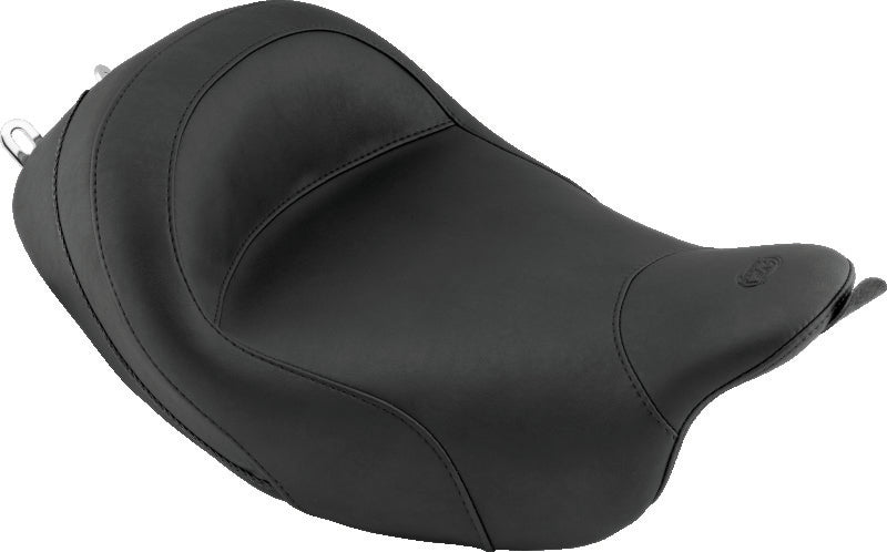 Mustang Motorcycle Mustang 2008-2021 Harley Electra Glide Std, Rd Glide, Rd King, Street Glide Touring Solo Seat - Black - 76027