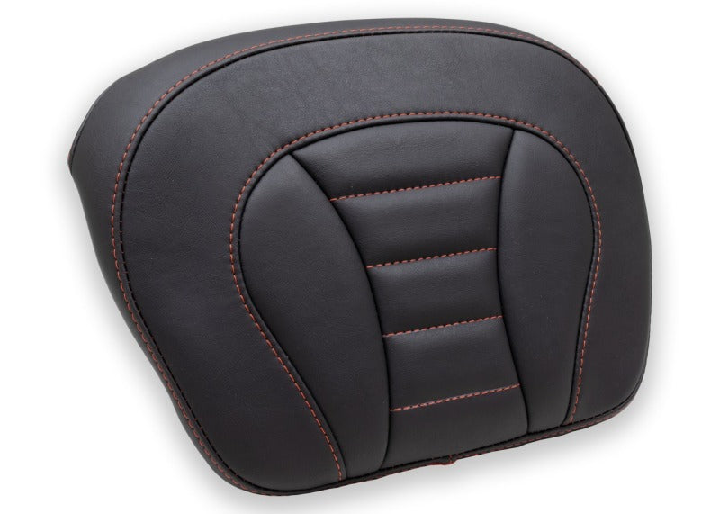 Mustang Motorcycle Mustang 2008-2021 Harley FL Touring Accessories Tour-Pak Pad w/Red Stitch - Black - 76886AB
