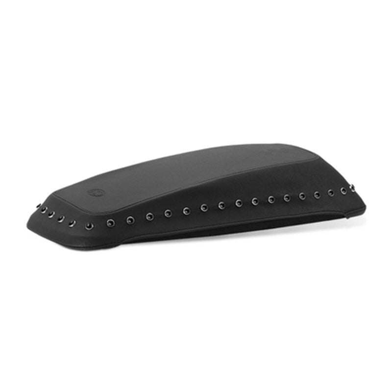 Mustang Motorcycle Mustang 2008-2021 Harley FL Touring Saddlebag Lid Covers w/Black Pearl Studs- Black - 77624