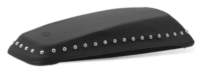 Mustang Motorcycle Mustang 2008-2021 Harley FL Touring Saddlebag Lid Covers w/ Studs - Black - 77623