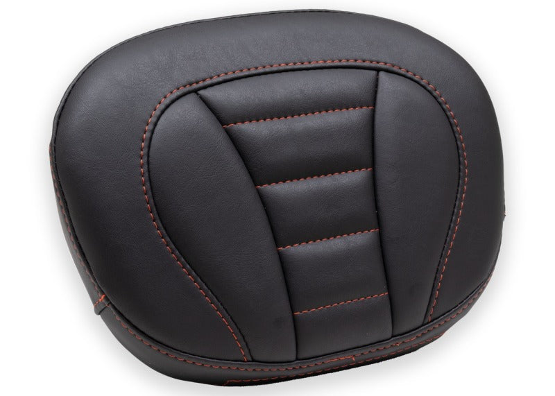 Mustang Motorcycle Mustang 2008-2021 Harley Rd King, 2008-2023 Street Glide Trike Sissy Bar Pad Deluxe(12 inch x 9 inch)- Black - 79015AB