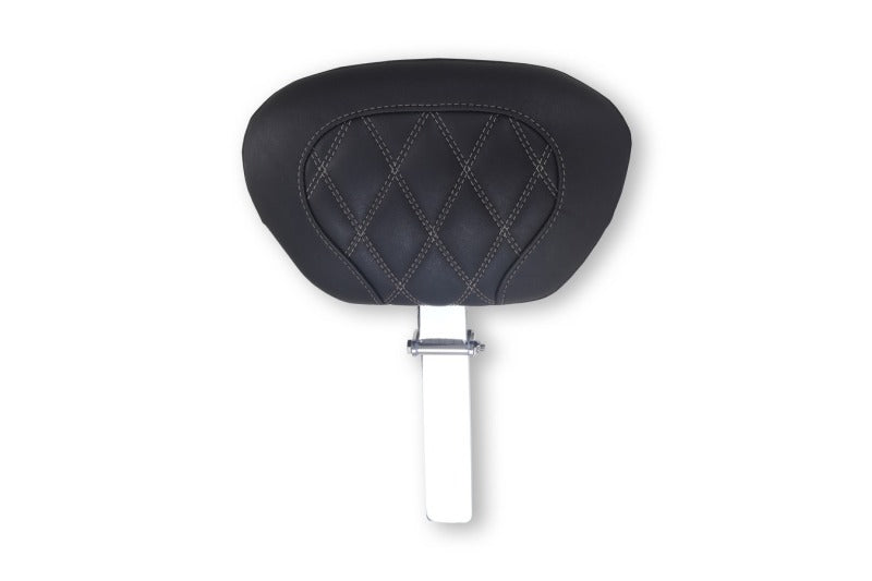 Mustang Motorcycle Mustang 2008-2025 Harley FL Touring Rd King Sp, Rd Glide Ltd, Dble Diamond Driver Backrest - Black/GM - 89539GM