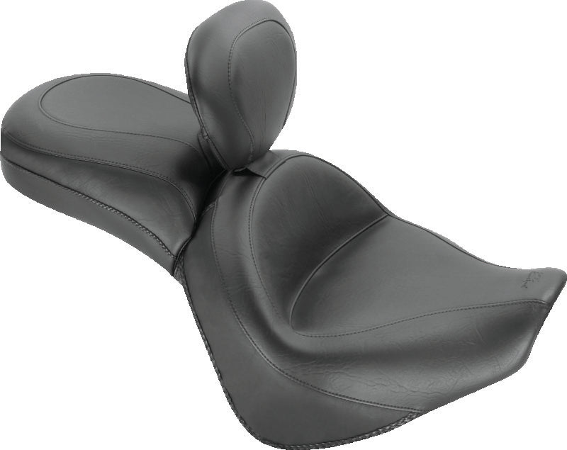 Mustang Motorcycle Mustang 2010-2013 Honda VT1300C Sabre, 2010-2016 Stateline, 2010-2015 Interstate Touring 1PC Seat - Black - 79617