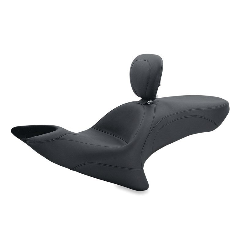 Mustang Motorcycle Mustang 2010-2017 Victory Cross Roads, Cross Country, Hard-Ball, Magnum Touring 1PC Seat - Black - 79566