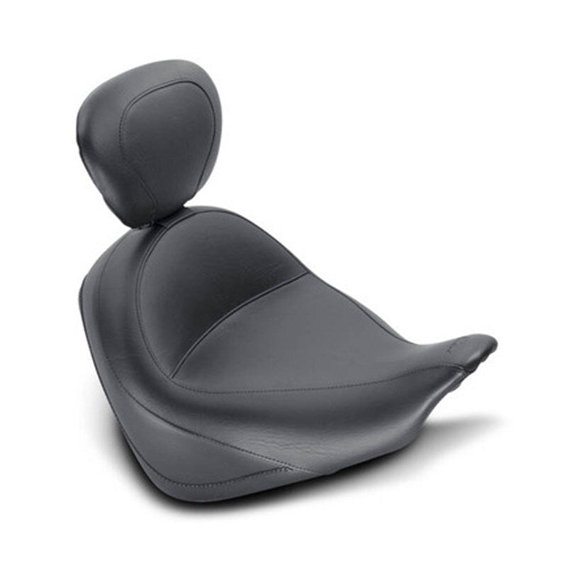 Mustang Motorcycle Mustang 2010-2021 Honda VT1300CX Fury Wide Touring Solo Seat w/Driver Backrest - Black - 79628