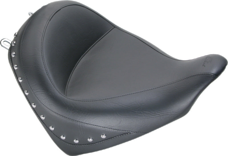 Mustang Motorcycle Mustang 2010-2021 Honda VT1300CX Fury Wide Touring Solo Seat w/Studs - Black - 76280