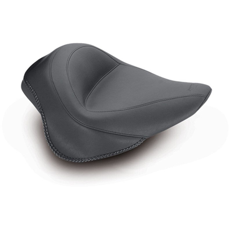 Mustang Motorcycle Mustang 2011-2013 Harley Blackline, 2012-2017 Slim,Slim S Wide Touring Solo Seat - Black - 76752