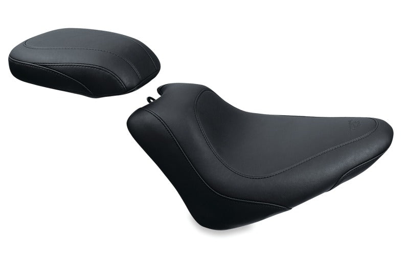 Mustang Motorcycle Mustang 2011-2013 Harley Blackline, 2012-2017 Slim/Slim S Wide Tripper Solo Seat - Black - 76760