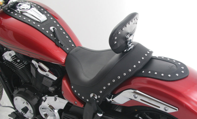 Mustang Motorcycle Mustang 2011-2017 Yamaha Stryker Cruise Tank Bib w/Studs - Black - 93222