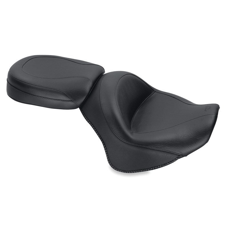 Mustang Motorcycle Mustang 2011-2017 Yamaha Stryker Standard Touring 2PC Seat - Black - 76661
