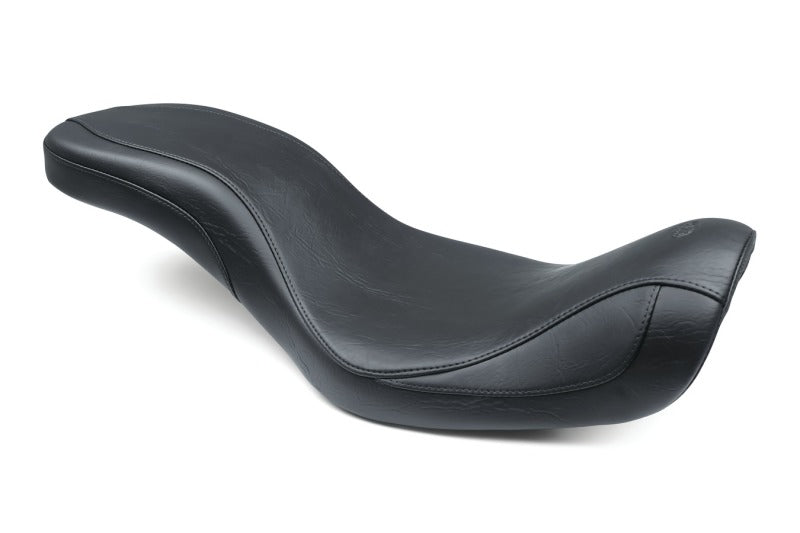 Mustang Motorcycle Mustang 2014-2017 Harley Fat Bob Super Tripper 1PC Seat - Black - 75986