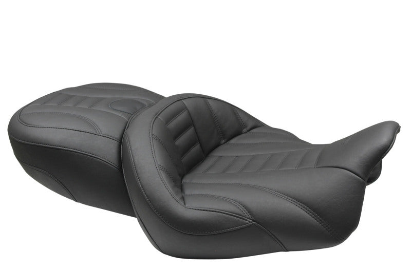 Mustang Motorcycle Mustang 2015-2021 Harley Freewheeler Super Touring Deluxe 1PC Seat - Black - 79598