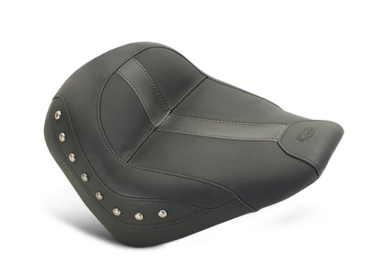 Mustang Motorcycle Mustang 2015-2021 Indian Scout Standard Touring Solo Seat w/Studs - Black - 75390