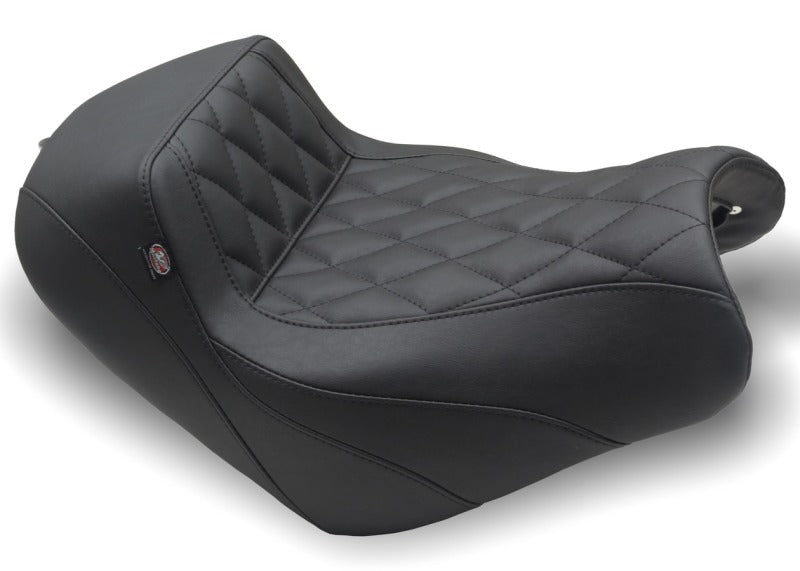 Mustang Motorcycle Mustang 2015-2023 Kawasaki Vulcan S Solo Seat Diamond Stitch - Black - 76430