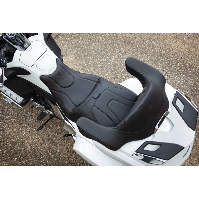 Mustang Motorcycle Mustang 2018-2019 Honda Gold Wing GL1800 Standard Touring 1PC Seat w/ Driver Backrest - Black - 79920