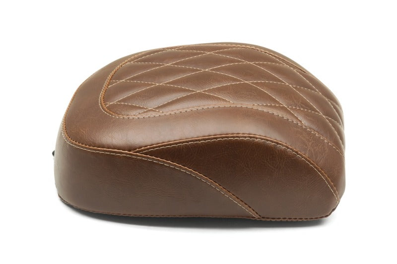 Mustang Motorcycle Mustang 2018-2021 Harley Breakout Wide Tripper Passenger Seat Diamond Stitch - Brown - 83060