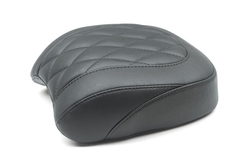 Mustang Motorcycle Mustang 2018-2021 Harley Fat Bob Wide Tripper Passenger Seat Diamond Stitch - Black - 83018