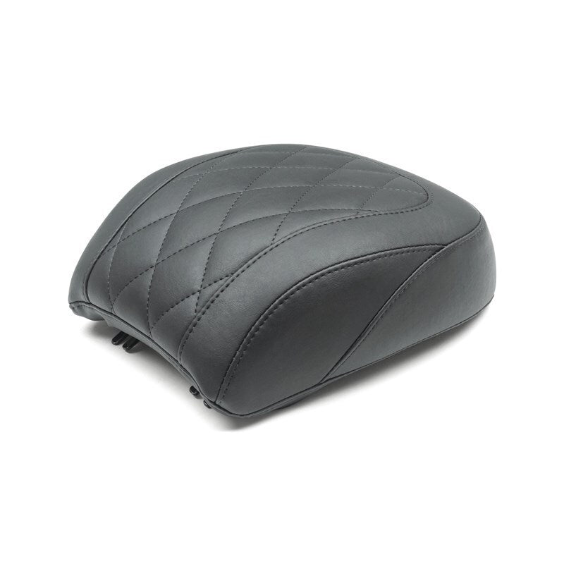 Mustang Motorcycle Mustang 2018-2021 Harley Fat Boy Wide Tripper Passenger Seat Diamond Stitch - Black - 83027