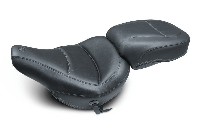 Mustang Motorcycle Mustang 2018-2021 Harley Heritage Classic & Deluxe Standard Touring Solo Seat - Black - 75880