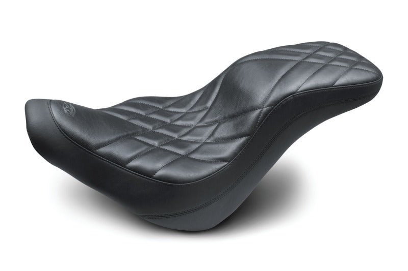Mustang Motorcycle Mustang 2018-2021 Harley Low Rider & Sport Glide DayTripper 1PC Seat Prism - Black - 75726