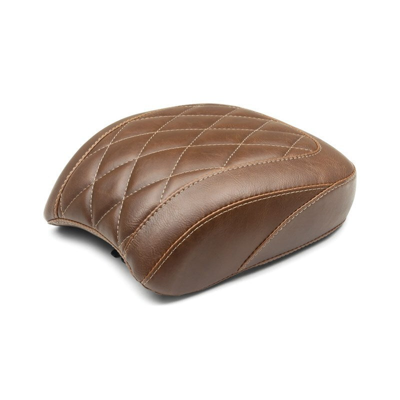Mustang Motorcycle Mustang 2018-2021 Harley Low Rider, Sport Glide Wide Tripper Passenger Seat Diamond Stitch - Brown - 83042