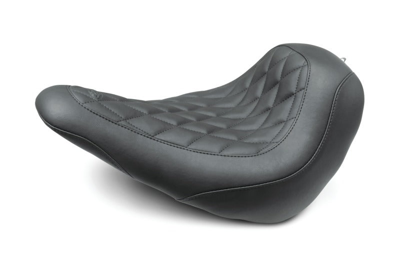 Mustang Motorcycle Mustang 2018-2021 Harley Low Rider, Sport Glide Wide Tripper Solo Seat Diamond Stitch - Black - 83044