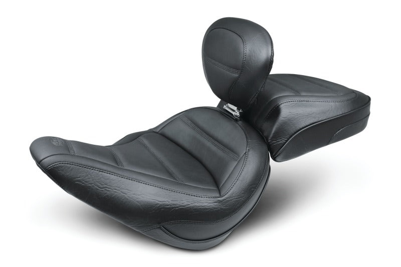 Mustang Motorcycle Mustang 2018-2021 Harley Softail Slim Standard Touring Recessed Passenger Seat - Black - 79026