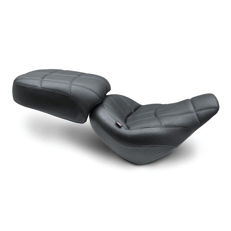 Mustang Motorcycle Mustang 2018-2021 Harley Street Bob Standard Touring Solo Seat Cube - Black - 75160