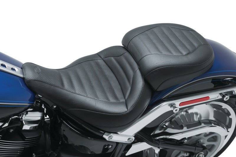 Mustang Motorcycle Mustang 2018-2023 Harley Fat Boy Standard Touring Passenger Seat - Black - 75833