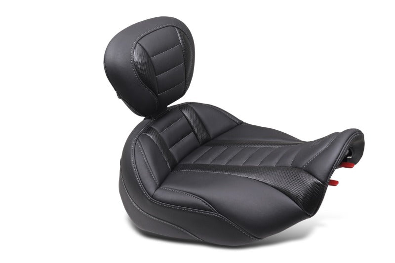 Mustang Motorcycle Mustang 2023-2024 HD CVO Road Glide(ST), 2024 Rd Glide and Street Glide Deluxe Touring Solo Seat - Black - 89401