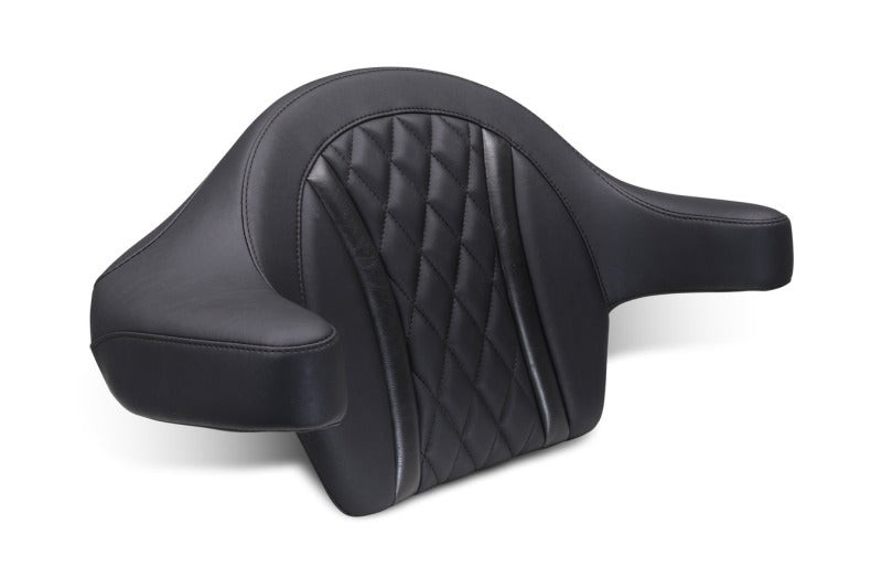 Mustang Motorcycle Mustang 2023-2025 Harley CVO Road Glide (ST) Deluxe Diamond Ext Arm Wrap-around Backrest Black - 88430